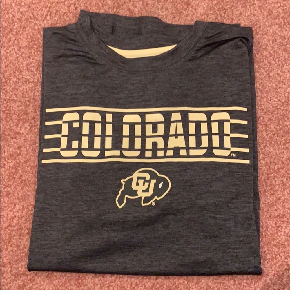 Colorado University @ Boulder workout t shirt